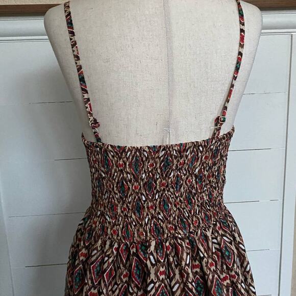 American Rag Corset Style Aztec Print Sun Dress - S - Picture 8 of 11